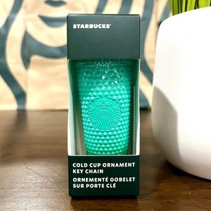 🌿Starbucks ‘Waxberry’ Mint Green Ombré Gradient Studded Ornament Keychain